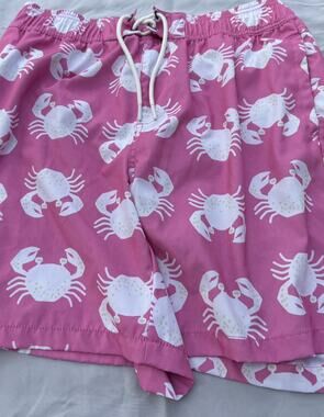 SOVEREIGN CODE Disruptor Crabs Swim Trunks Large Pink Water Resistant